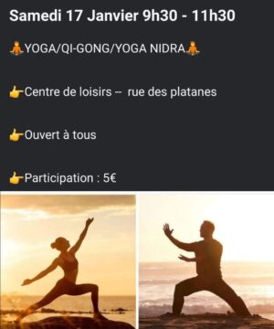 đ§ââïžââCours de yoga – Qi-Gong – Yoga Nidra