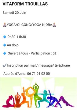Cours de Yoga/Qi-Gong/Yoga Nidra