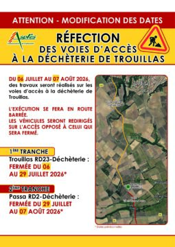 Réfection des voies d&rsquo;accès déchèterie