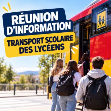 Transports scolaires des lycéens : une réunion d’information pour les parents