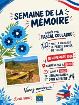 Conférence pour la semaine de la mémoire