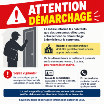 ⚠️ Démarchage frauduleux : soyez vigilants
